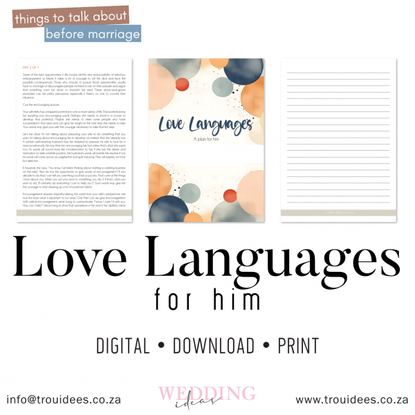 Love Languages for him